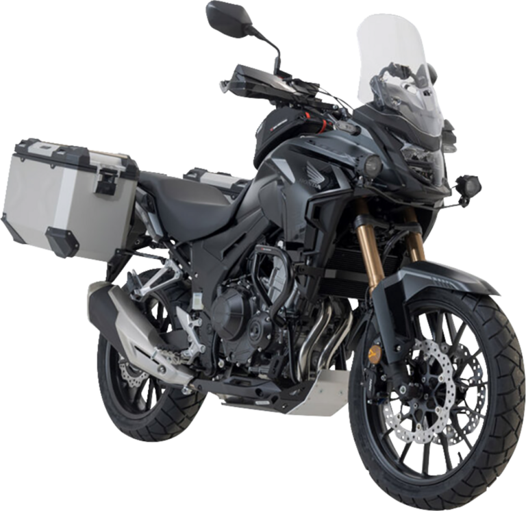 SW-MOTECH - TRAX ADV Aluminum Case System - Silver - Honda CB/CBR/NX 500 '13-'24