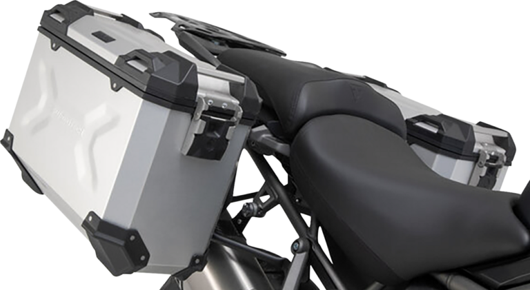 SW-MOTECH - TRAX ADV Aluminum Case System - Silver - Triumph Tiger/Tiger Explorer 1200 '12-'21