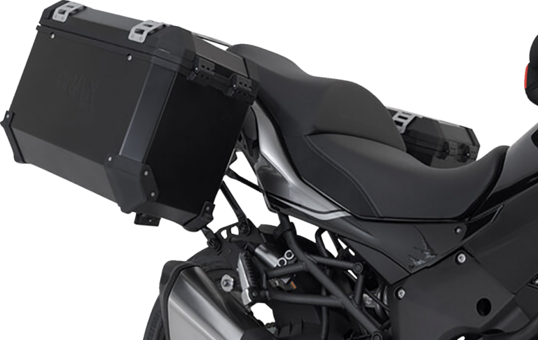 SW-MOTECH - TRAX ADV Aluminum Case System - Black - Kawasaki Versys 1000 '18-'23