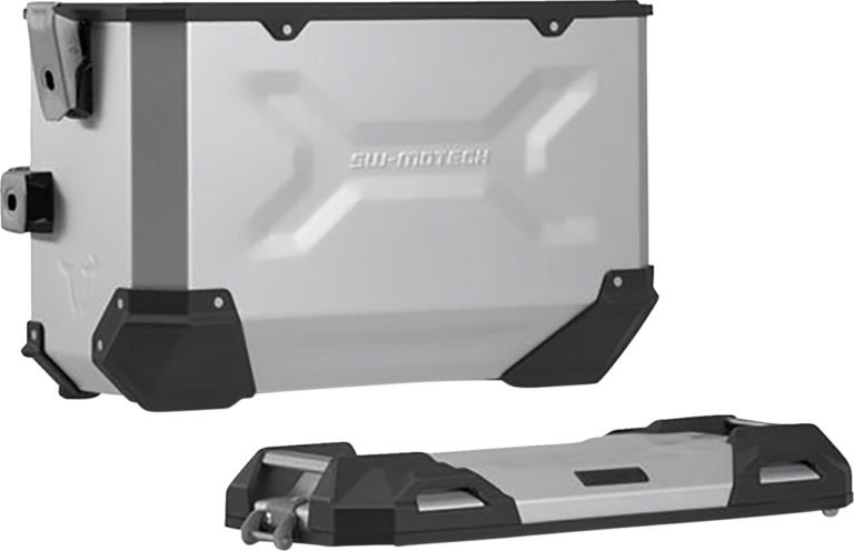 SW-MOTECH - TRAX ADV Aluminum Case System - Silver - Kawasaki Versys 1000 '18-'23