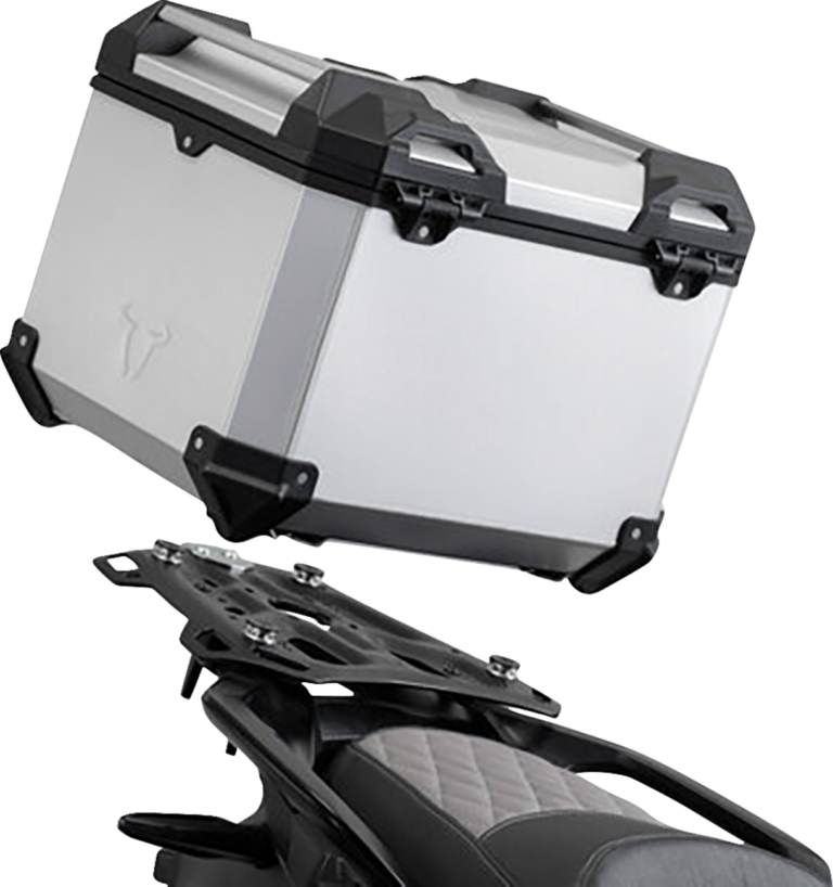 SW-MOTECH - TRAX ADV Top Case System - Silver - BMW R1200GS/R1250GS '12-'23