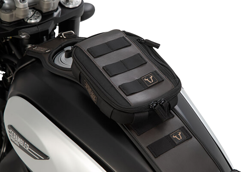 SW-MOTECH - Legend Gear Tank Strap System - with LA2 Accessory Bag - Triumph '04-'16
