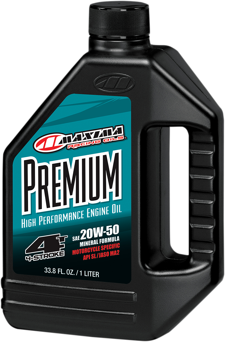 MAXIMA RACING OIL - Premium High Performance Mineral 4T Engine Oil - 20W-50 - 1L
