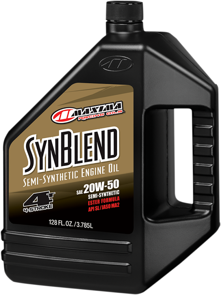 MAXIMA RACING OIL - SynBlend Semi-Synthetic Oil - 20W-50 - 1 U.S. gal.