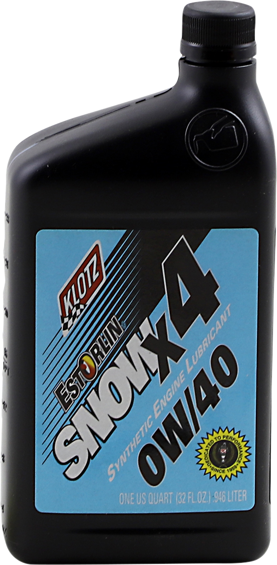 KLOTZ OIL - X4 Snow Oil - 0W-40 - 1 U.S. quart