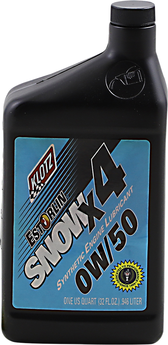 KLOTZ OIL - X4 Snow Oil - 0W-50 - 1 U.S. quart