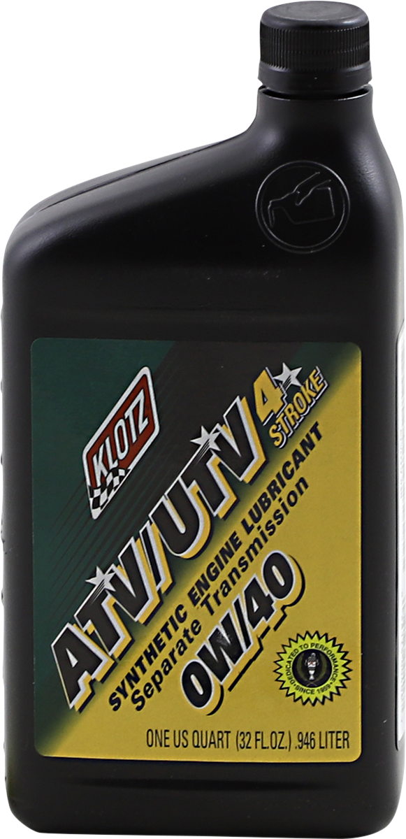 KLOTZ OIL - ATV Synthetic 4T Engine Oil - 0W-40 - 1 U.S. quart