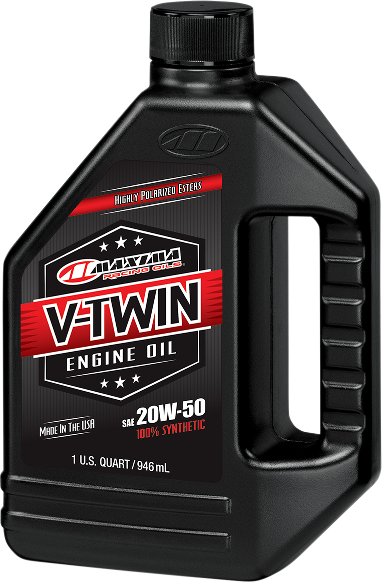MAXIMA RACING OIL - V-Twin Synthetic Oil - 20W-50 - 1 U.S. quart
