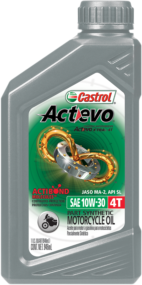 CASTROL - Act Evo® Semi-Synthetic 4T Engine Oil - 10W-40 - 1 U.S. gal. - Image 2