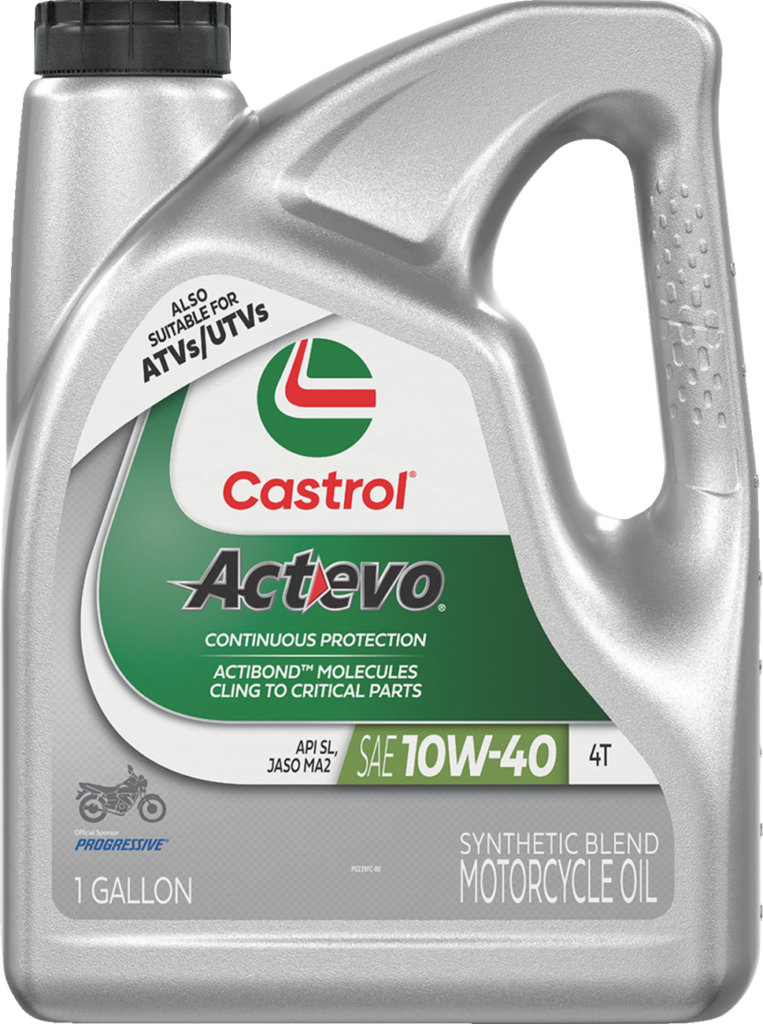 CASTROL - Act Evo® Semi-Synthetic 4T Engine Oil - 10W-40 - 1 U.S. gal.