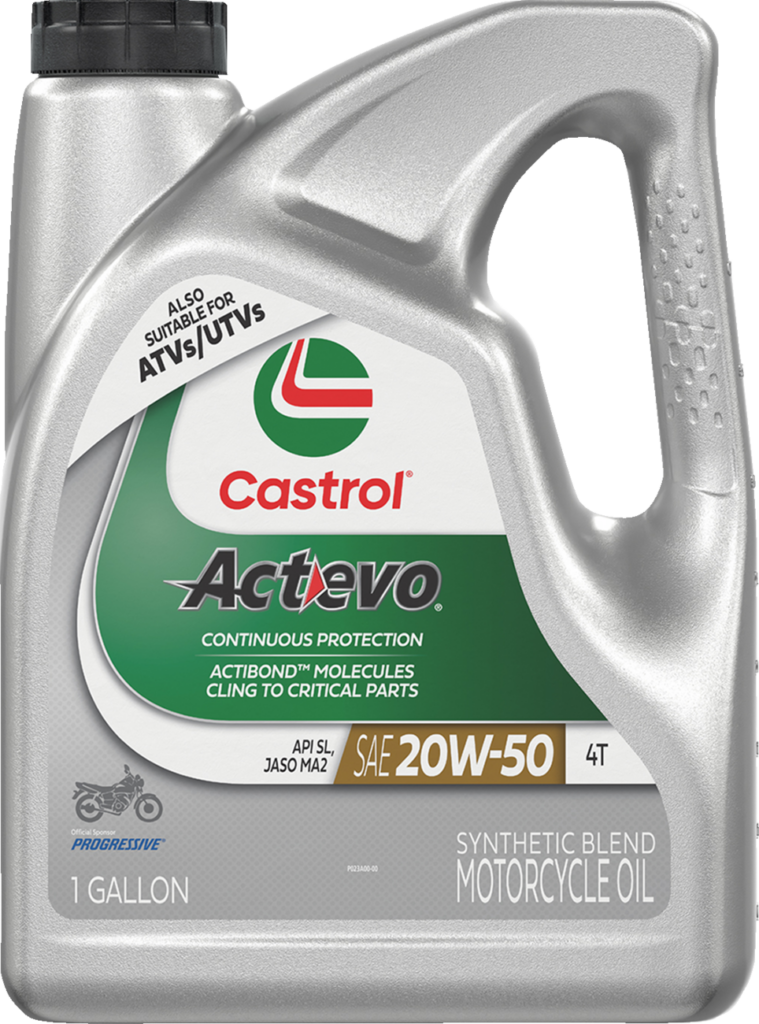 CASTROL - Act Evo® Semi-Synthetic 4T Engine Oil - 20W-50 - 1 U.S. gal.