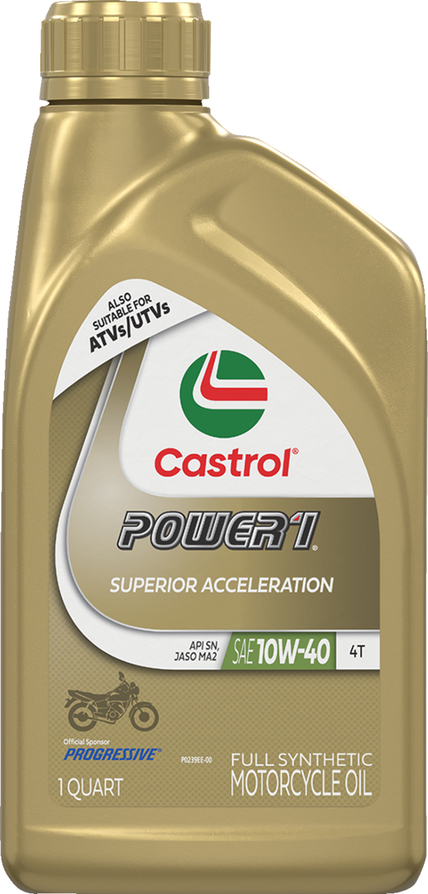 CASTROL - Power 1® Synthetic Engine Oil - 10W-40 - 1 US quart