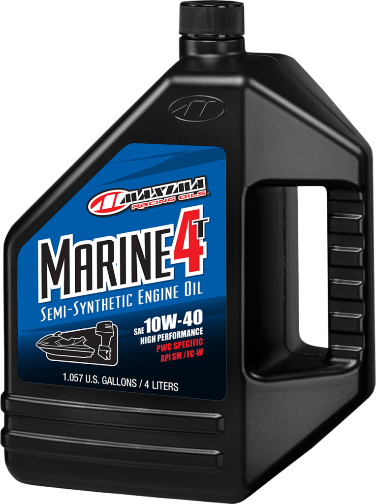 MAXIMA RACING OIL - Marine Synthetic Blend 4T Engine Oil - 10W-40 - 4 L