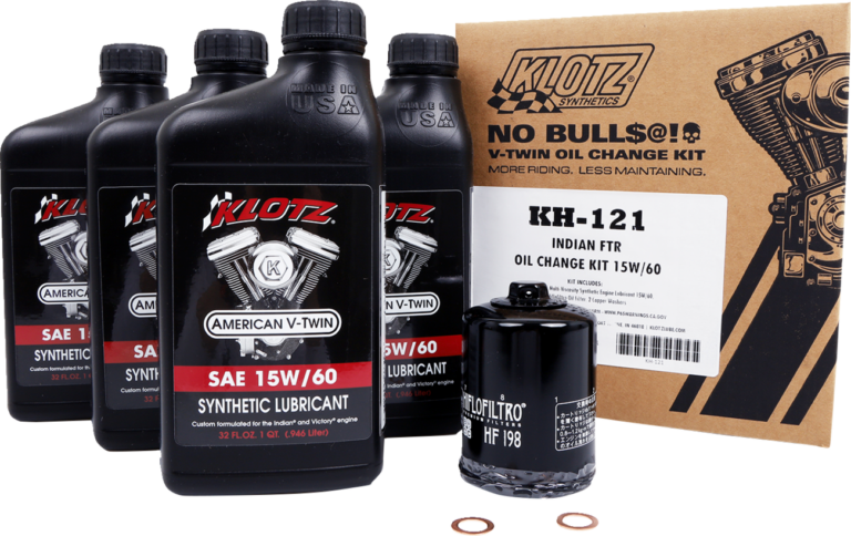 KLOTZ OIL - Oil Change Kit - Indian FTR - 15W-60