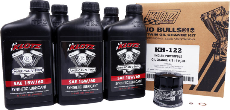 KLOTZ OIL - Oil Change Kit - Indian Powerplus - 15W-60