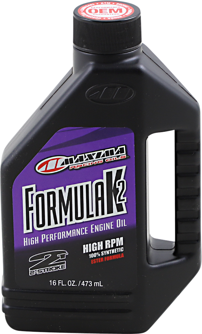 MAXIMA RACING OIL - Formula K2 Synthetic Premix - 16 U.S. fl oz.