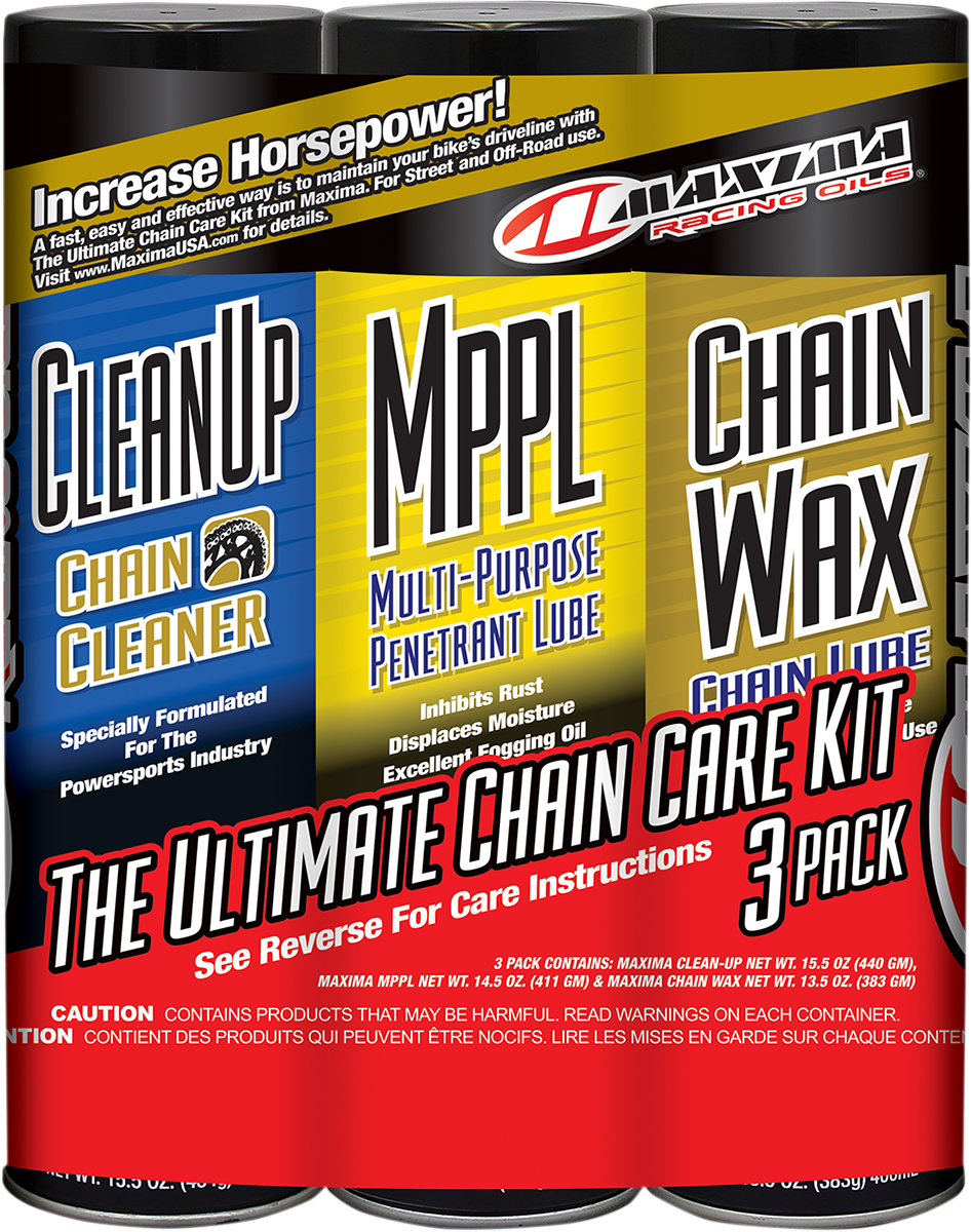 MAXIMA RACING OIL - Chain Wax/Care Kit - Aerosol - Image 2
