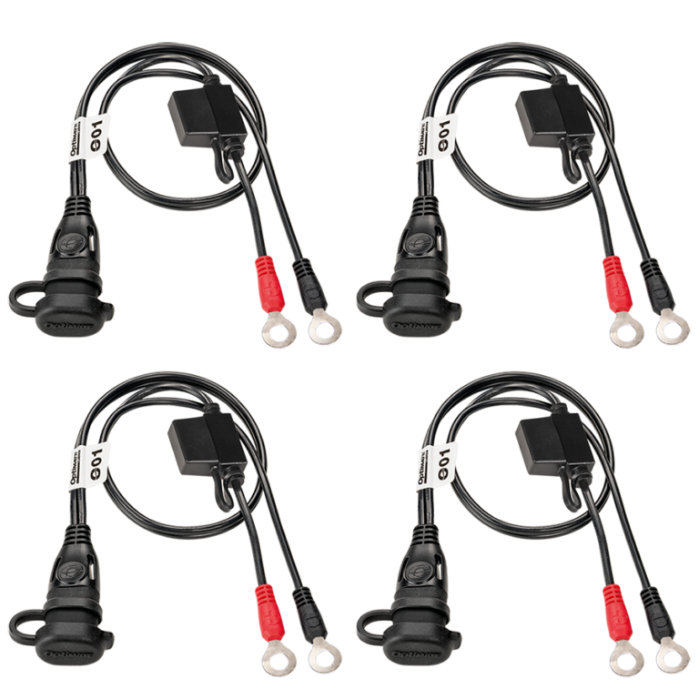 TECMATE - Battery Lead with Ring Terminal - 12V - Fused - 4 Pack