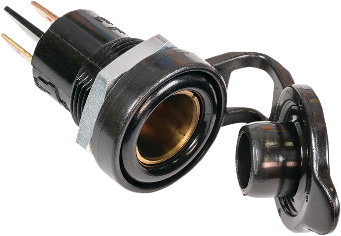 TECMATE - DIN Socket - Panel Mount - Flip Cap - Image 2