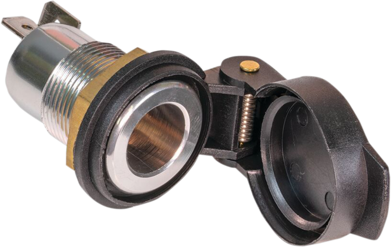 TECMATE - DIN Socket - Panel Mount - Flip Cap