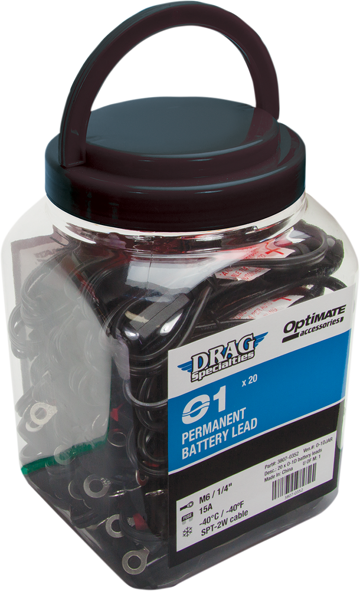 TECMATE - Drag Specialties Permanent Battery Lead O-01 - Six Jars of 20