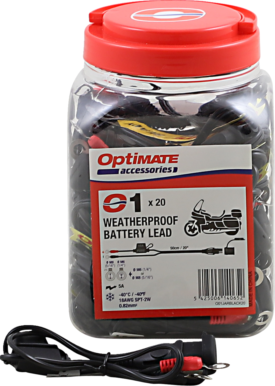 TECMATE - Battery Lead with Ring Terminal - 12V - Fused - 20 Pack - Image 2