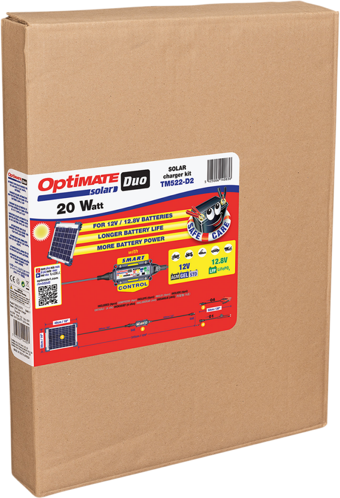 TECMATE - Battery Charger/Maintainer - Solar DUO - 20 W