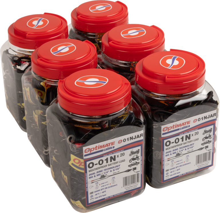 TECMATE - Battery Lead with Ring Terminal - 12V - Fused - 6 Jars