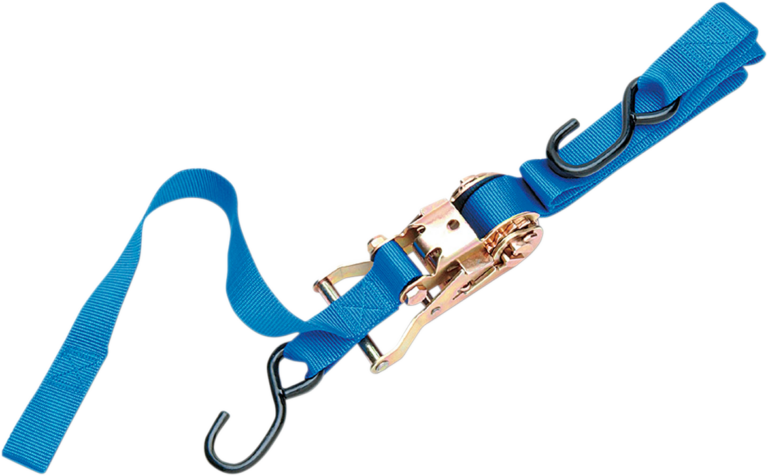 PARTS UNLIMITED - 1" Ratchet Tied Down - Assist - Blue
