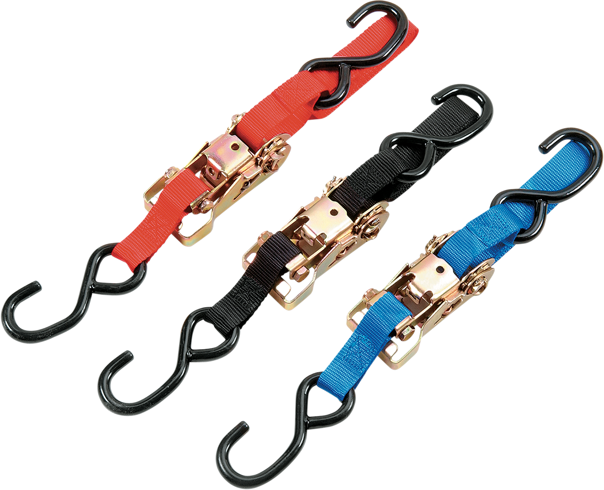 PARTS UNLIMITED - Heavy-Duty Ratchet Tie-Down - 1-1/2" x 6' - Red - Image 2