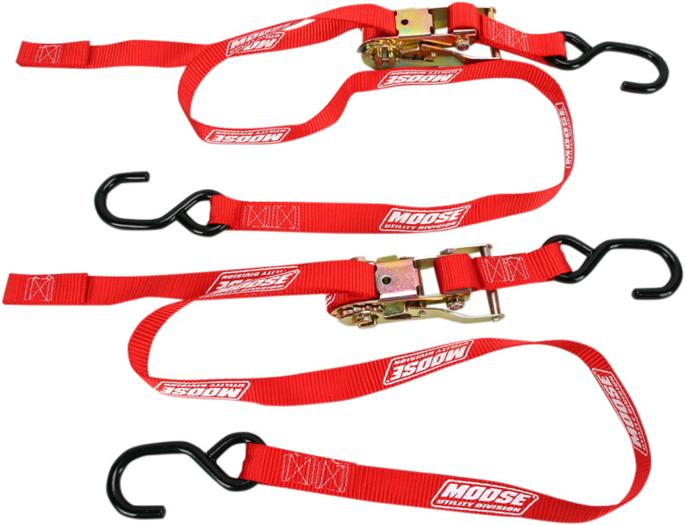 MOOSE OFFROAD - Ratchet Tie-Down - 1" - Red