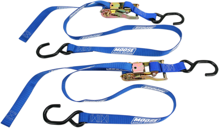 MOOSE OFFROAD - Ratchet Tie-Down - 1" - Blue