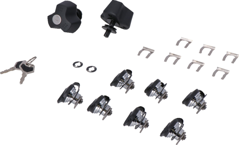 SW-MOTECH - TRAX Lock Set - PRO - 9 Matching Locks with Keys