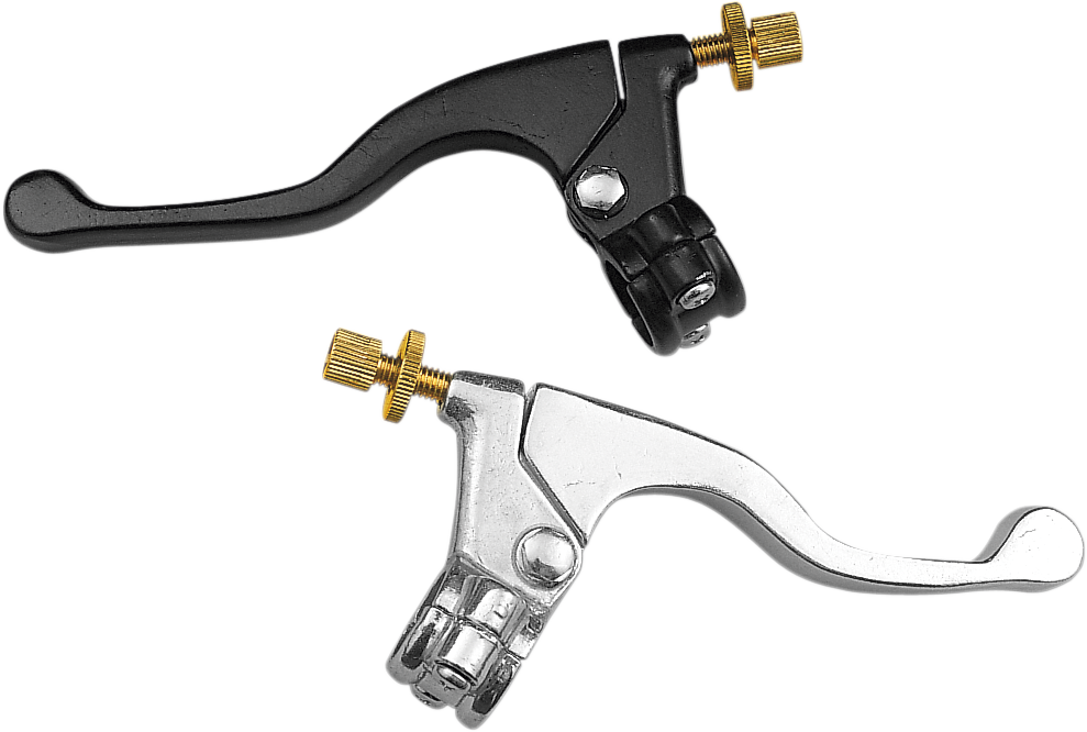 PARTS UNLIMITED - Shorty Style Power Lever Assembly - Left Hand - Yamaha - Silver - Image 2