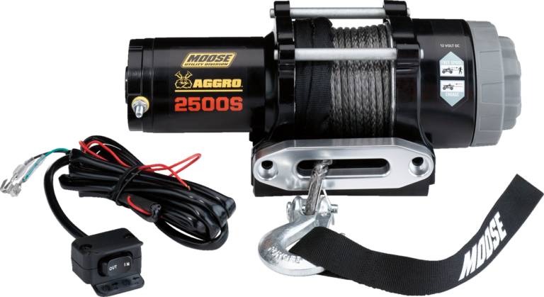 MOOSE OFFROAD - 2500 lb Winch - Synthetic Rope - 50'