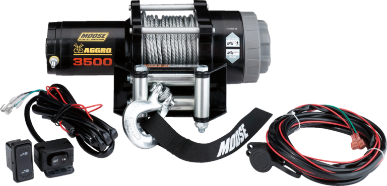 MOOSE OFFROAD - 3500 lb Winch - Wire Rope - 50'
