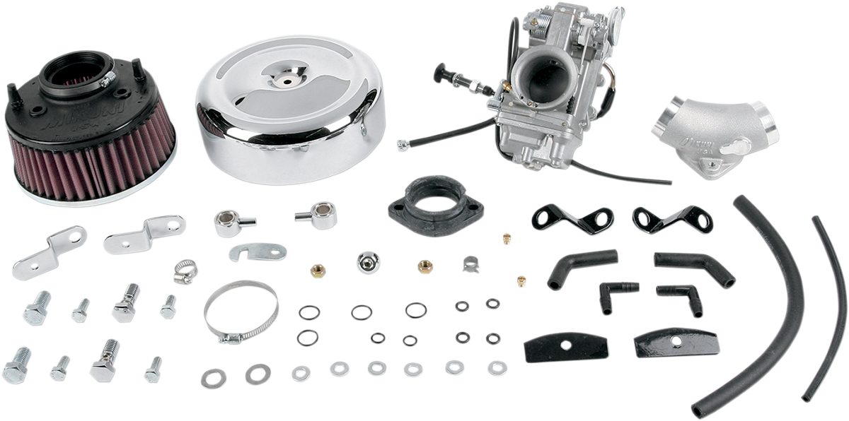 MIKUNI - Smoothbore Carburetor Total Kit - HSR45 - Evolution Big Twin - Image 2