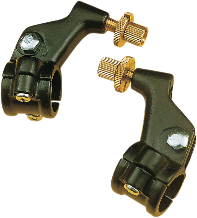 PARTS UNLIMITED - Two-Piece Black Lever Holder - Right