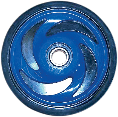 PARTS UNLIMITED - Idler Wheel with Insert/Bearing 6205-2RS - Indy Blue - Group 8 - 5.35" OD x 0.75" ID