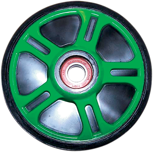 PARTS UNLIMITED - Thin Idler Wheel with Bearing 6004-2RS - Green - Group 2 - 5.63" OD x 20 mm ID