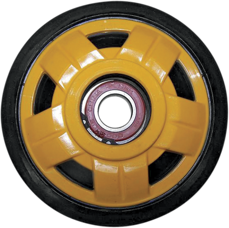 PARTS UNLIMITED - Idler Wheel with Bearing 6004-2RS - Yellow - Group 17 - 141 mm OD x 20 mm ID