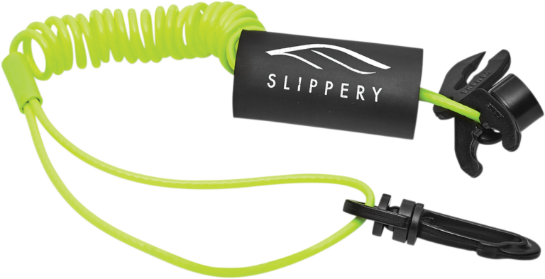 SLIPPERY - Lanyard with Snap Hook - Kill Switch - Neon Yellow