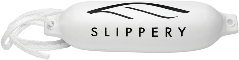 SLIPPERY - PWC Bumper with Neck Cord - White