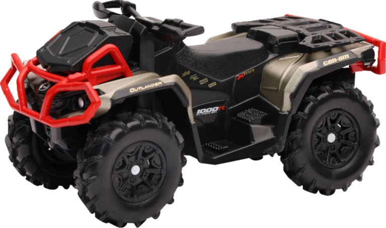 NEW RAY TOYS - Mini Outlander - 1:18 Scale - Black/Brown/Red - without Plow