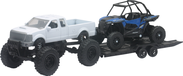 NEW RAY TOYS - Pick Up w/ Polaris RZR XP1000 EPS - Black/White/Blue
