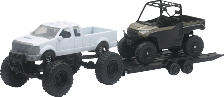 NEW RAY TOYS - Pick Up w/ Polaris Ranger XP1000 EPS - Black/White/Red