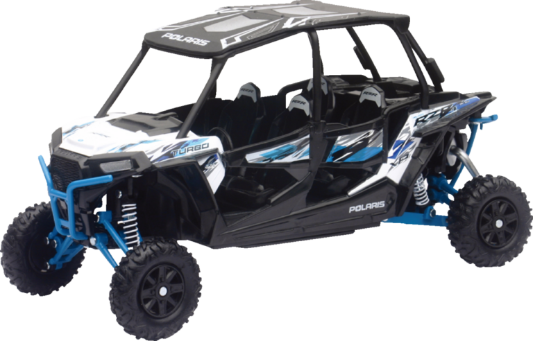 NEW RAY TOYS - Polaris RZR XP 4 Turbo EPS - 1:18 Scale - White Lightning