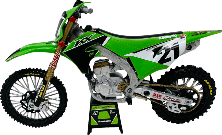 NEW RAY TOYS - Kawasaki Team KX450F - Jason Anderson - 1:12 Scale - Green/Black