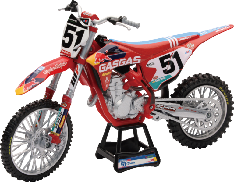 NEW RAY TOYS - TLD Red Bull GasGas MC 450F Race Bike - Justin Barcia - 1:12 Scale - Red/Black/White