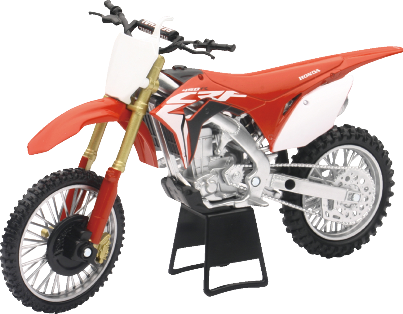 NEW RAY TOYS - Honda CRF450R Dirt Bike - 1:12 Scale - Red/White - Image 2